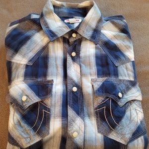 Mens True Religion button down shirt